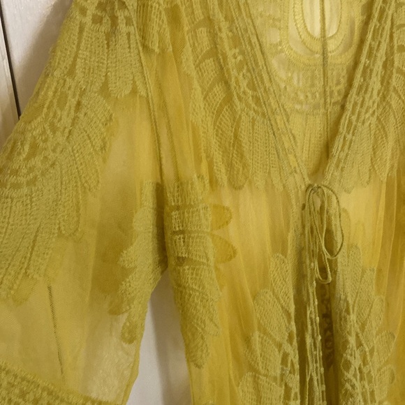 Cotton-blend lace cover / kimono - Picture 5 of 10